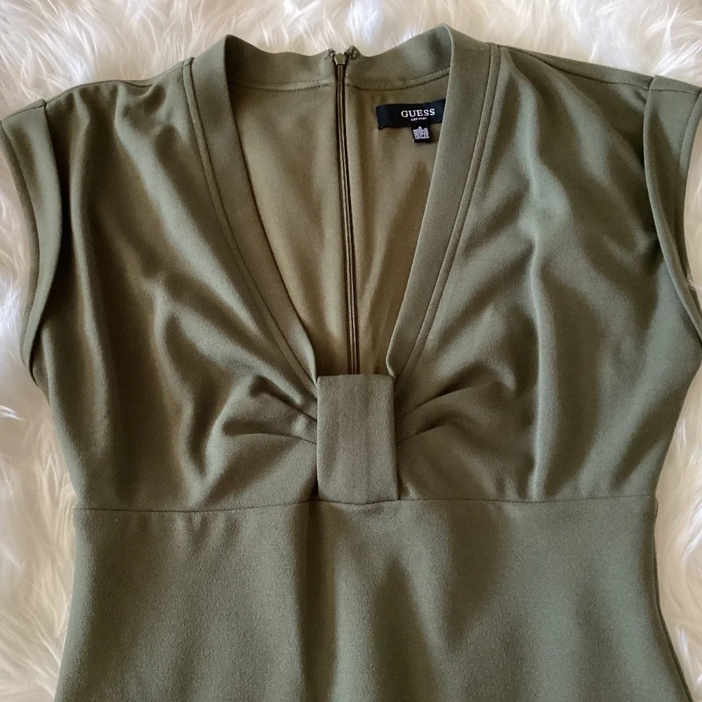 Guess Dress, Size 4, Color Olive Green - Picture 3 of 5